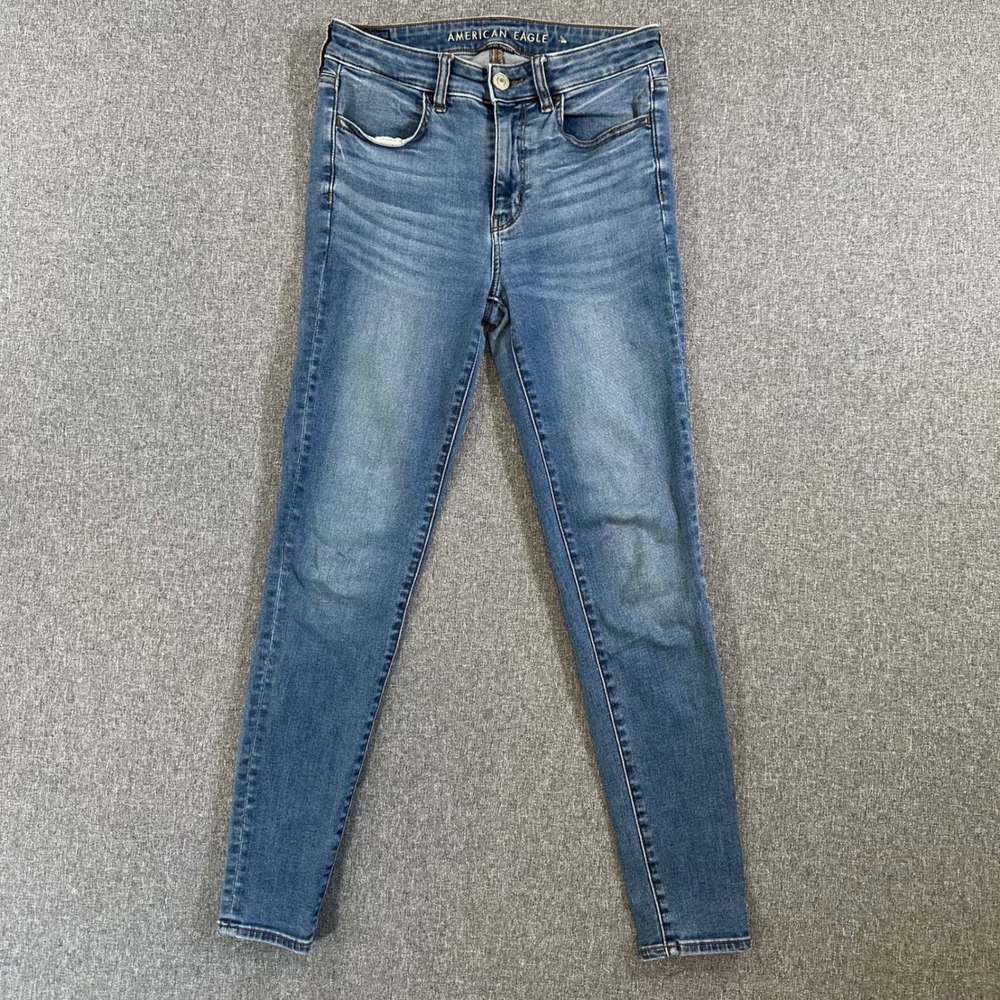 American Eagle Jegging Women 6 Hi-Rise Jegging Blue Next Level Stretch